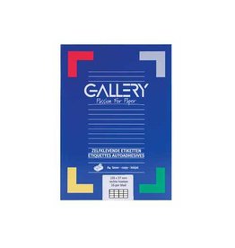 Gallery Gallery witte etiketten ft 105 x 37 mm (b x h), rechte hoeken, doos van 1.600 etiketten