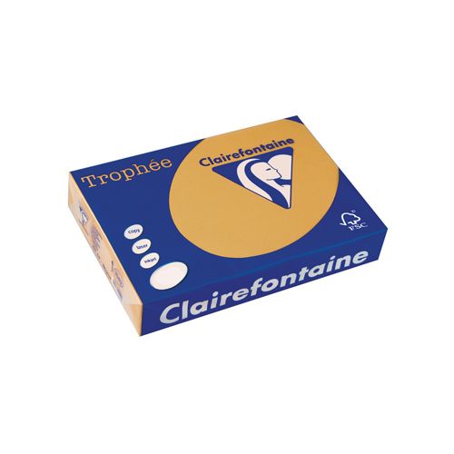 Clairefontaine Papier Clairefontaine Trophée Pastel A4, 160 g, 250 vel, mokkabruin