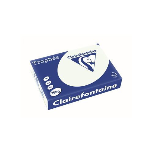 Clairefontaine Papier Clairefontaine Trophée Pastel A4, 160 g, 250 vel, lichtgroen