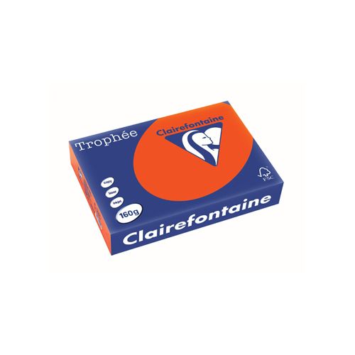 Clairefontaine Papier Clairefontaine Trophée Intens A4 160g 250vel kardinaalrood