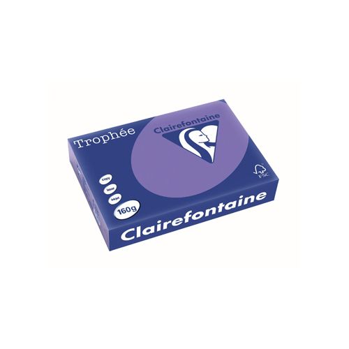 Clairefontaine Papier Clairefontaine Trophée Intens A4, 160 g, 250 vel, violet
