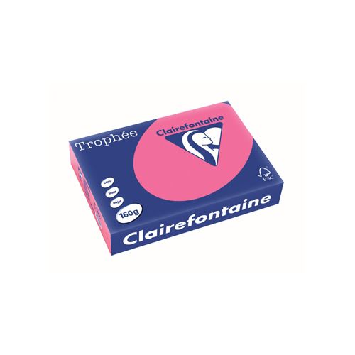 Clairefontaine Papier Clairefontaine Trophée Intens A4, 160 g, 250 vel, fuchsia