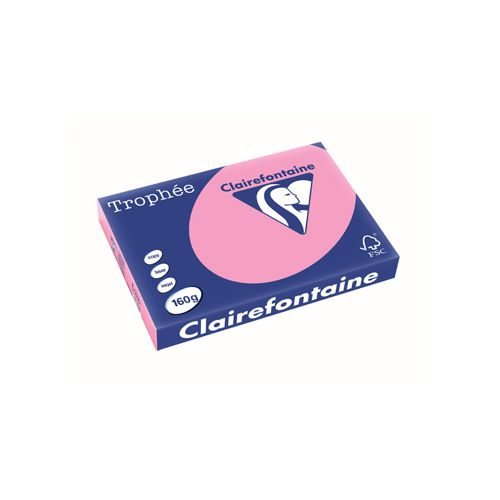 Clairefontaine Papier Clairefontaine Trophée Pastel A3, 160 g, 250 vel, felroze