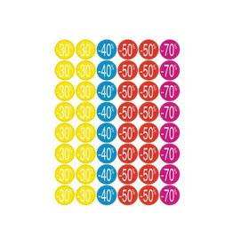 Apli Agipa kortinglabel van -30% tot -70%, geassorteerde