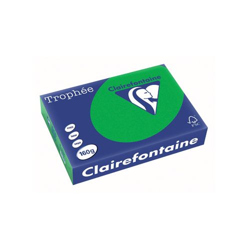 Clairefontaine Papier Clairefontaine Trophée Intens A4, 160g, 250vel, biljartgroen