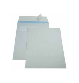 Gallery Gallery enveloppen ft 230 x 310 mm, venster rechts, stripsluiting, binnenzijde blauw, doos van 250 stuks
