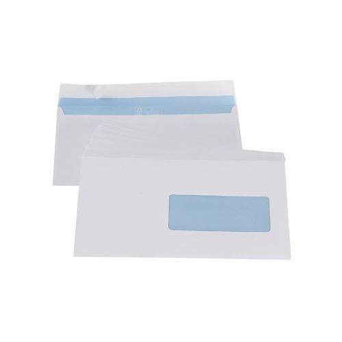 Gallery Gallery enveloppen ft 114 x 229 mm, venster rechts, stripsluiting, doos van 500 stuks