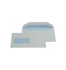 Gallery Gallery enveloppen ft 114 x 229 mm, met venster links (ft 40 x 110 mm), gegomd, doos van 500 stuks