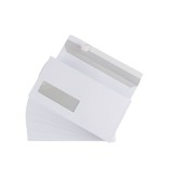 Gallery Gallery enveloppen ft 110 x 220 mm, venster links, stripsluiting, doos van 500 stuks