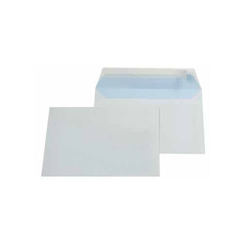 Gallery Gallery enveloppen ft 114 x 162 mm, stripsluiting, binnenzijde blauw, doos van 500 stuks