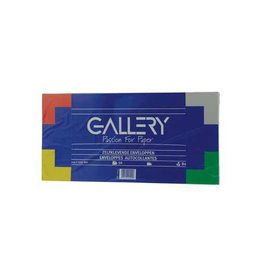 Gallery Gallery enveloppen ft 114 x 229 mm, stripsluiting, pak van 50 stuks