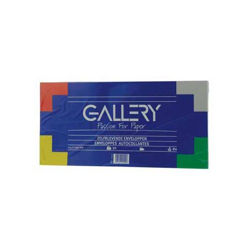 Gallery Gallery enveloppen ft 114 x 229 mm, stripsluiting, pak van 50 stuks