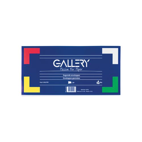 Gallery Gallery enveloppen ft 114 x 229 mm, gegomd, pak van 50 stuks