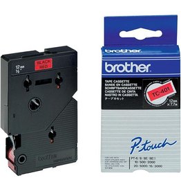 Brother Lettertape BROTHER p-touch tc401 12mm ro