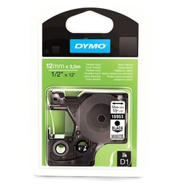 Dymo Dymo Tape D1 12Mm Zw/Wt Nylon [1st]
