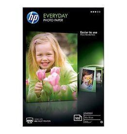HP HP Everyday fotopapier ft 10 x 15 cm, 200 g, pak van 100 vel, glanzend