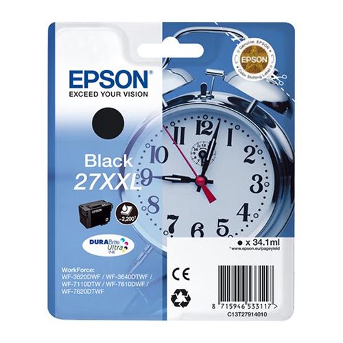 Epson Epson 27XXL (C13T27914010) ink black 2200 pages (original)