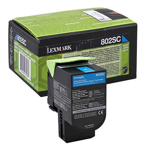 Lexmark Lexmark 802SC (80C2SC0) toner cyan 2K return (original)