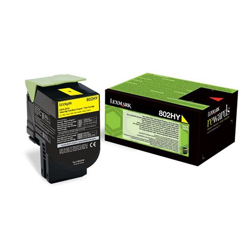 Lexmark Lexmark 802HY (80C2HY0) toner yellow 3K return (original)