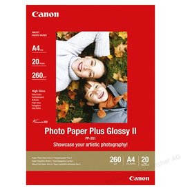 Canon Fotopapier Canon pp201 A4 260gr Wit Glossy 20vel