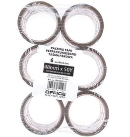 Office Products OFFICE products verpakkingstape, 48 mm x 46 m, bruin