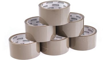 Office Products OFFICE products verpakkingstape, 48 mm x 46 m, bruin