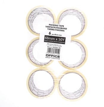 Office Products OFFICE products verpakkingstape, 48 mm x 46 m, transparant