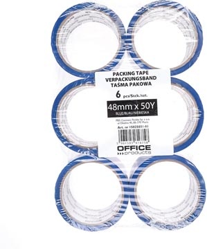 Office Products OFFICE products verpakkingstape, 48 mm x 46 m, blauw