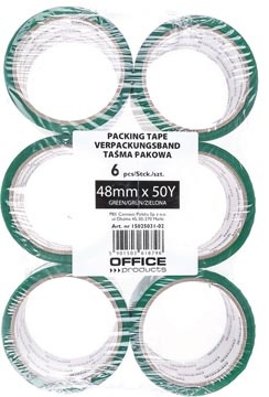 Office Products OFFICE products verpakkingstape, 48 mm x 46 m, groen