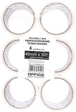 Office Products OFFICE products verpakkingstape, 48 mm x 46 m, wit