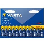 Varta Varta batterij Longlife Power AA, blister van 12 stuks