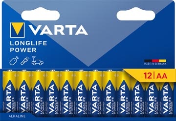 Varta Varta batterij Longlife Power AA, blister van 12 stuks