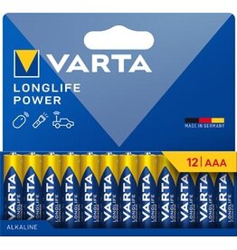 Varta Varta batterij Longlife Power AAA, blister van 12 stuks