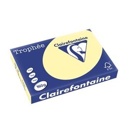 Clairefontaine Clairefontaine Trophée Pastel, gekleurd papier, A3, 160 g, 250 vel, kanariegeel