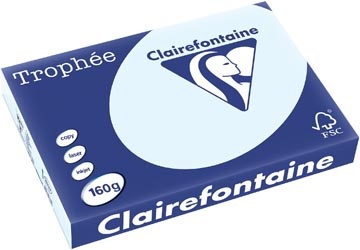 Clairefontaine Clairefontaine Trophée Pastel, gekleurd papier, A3, 160 g, 250 vel, azuurblauw