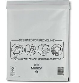 Mail Lite luchtkussenenveloppen, wit, G/4, 230 x 330 mm, doos van 100 stuks