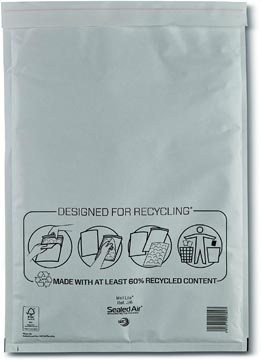 Mail Lite luchtkussenenveloppen, wit, J/6, 300 x 440 mm, doos van 100 stuks