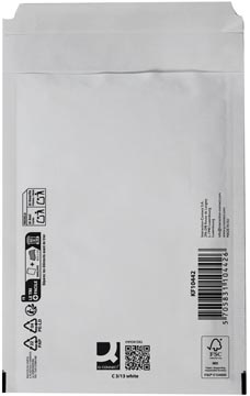 Q-CONNECT Q-CONNECT luchtkussenenveloppen, wit, 3-C, 170 x 225 mm, pak van 10 stuks