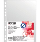 Office Products OFFICE products geperforeerde showtas, A4, 30 micron, glashelder, pak van 100 stuks