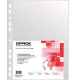 Office Products OFFICE products geperforeerde showtas, A4, 40 micron, gekorreld, pak van 100 stuks