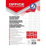 Office Products OFFICE products etiketten, wit, rechte hoeken, 100 vel, 70 x 35 mm, 24 etiketten per vel