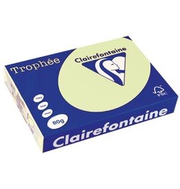 Clairefontaine Clairefontaine Trophée gekleurd papier, A4, 80 g, 500 vel, lichtgroen