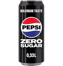 Pepsi Pepsi Zero Sugar frisdrank, blik van 33 cl, pak van 24 stuks