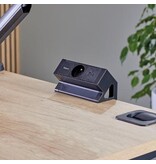 Fellowes contactdoos Power Desk, 1 stopcontact + 1 x USB-A + 1 x USB-C, zwart, voor België