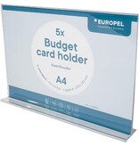 Europel Europel folderhouder Budget, met T-voet, ft A4, liggend, pak van 5 stuks