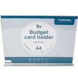 Europel Europel folderhouder Budget, met T-voet, ft A4, liggend, pak van 5 stuks
