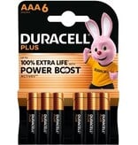 Duracell Duracell batterij Plus 100% AAA, blister van 6 stuks