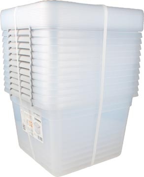 DONAU Home DONAU Home opbergdoos, 32 liter, transparant