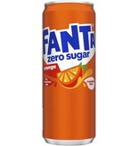 Fanta Fanta Orange Zero frisdrank, sleek blik van 33 cl, pak van 24 stuks