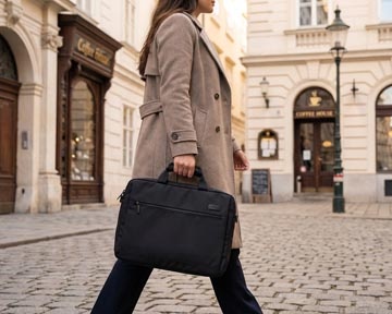 DONAU Donau Travel laptoptas Vienna, 10 l, 15,6 inch, zwart